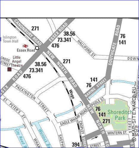 Transporte mapa de Londres