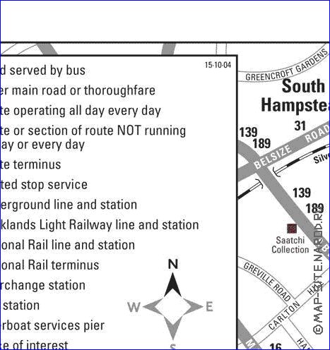 Transporte mapa de Londres