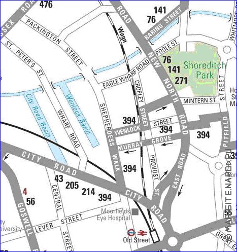 Transporte mapa de Londres