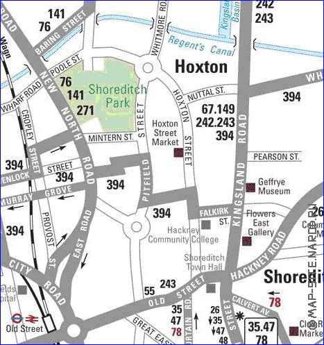 Transporte mapa de Londres