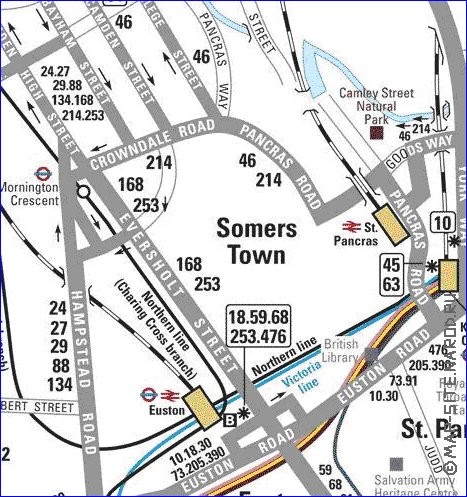 Transporte mapa de Londres