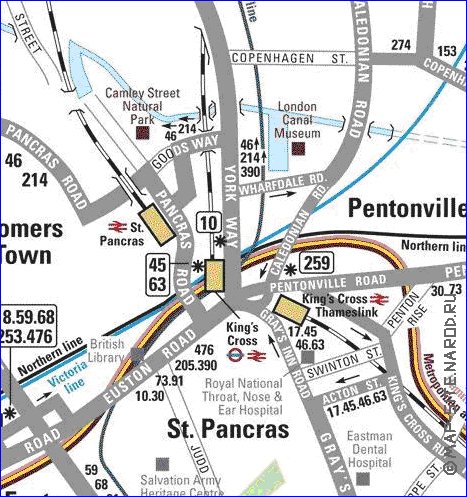 Transporte mapa de Londres