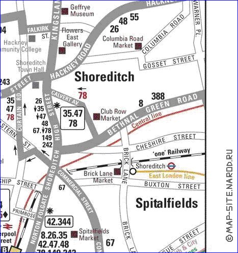 Transporte mapa de Londres