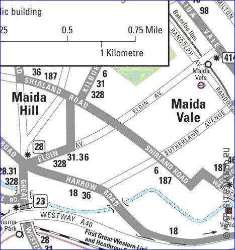 Transporte mapa de Londres