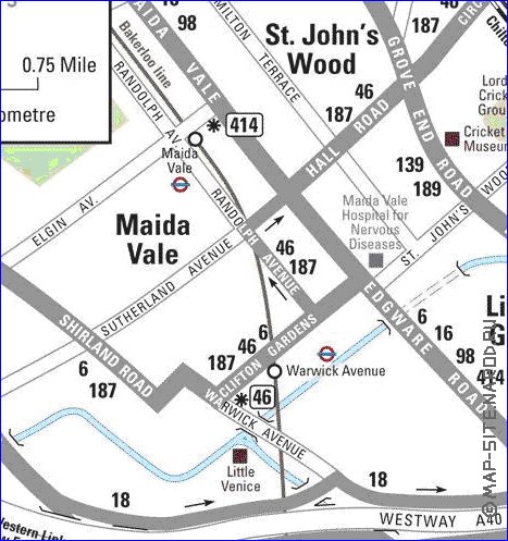 Transporte mapa de Londres