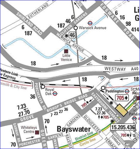 Transporte mapa de Londres