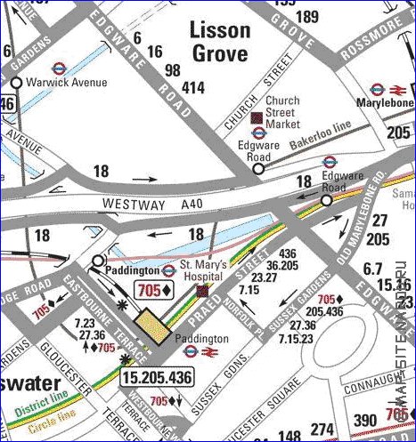 Transporte mapa de Londres