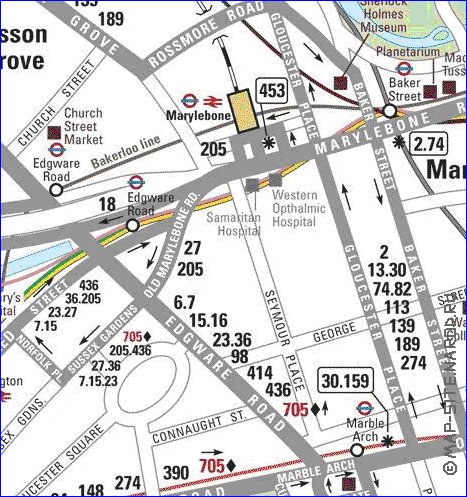 Transporte mapa de Londres