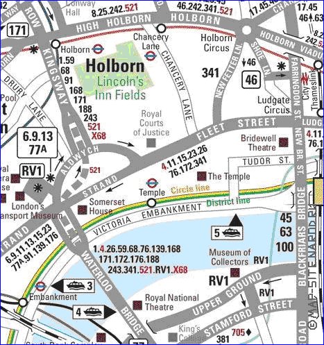 Transporte mapa de Londres