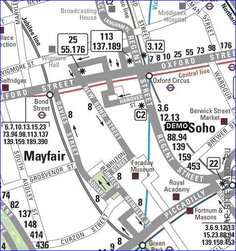 Transporte mapa de Londres