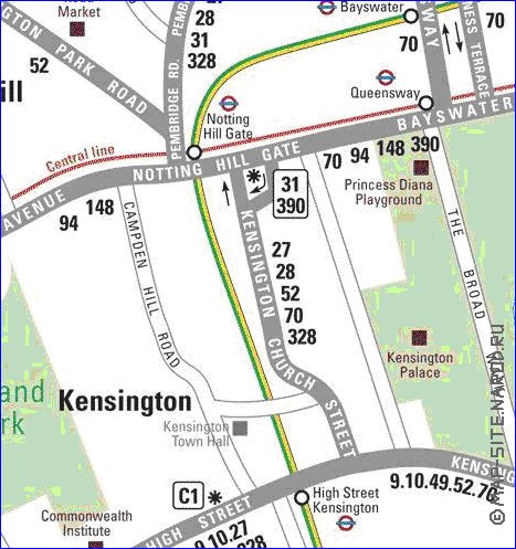 Transporte mapa de Londres