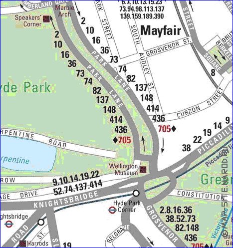 Transporte mapa de Londres