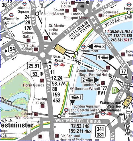 Transporte mapa de Londres