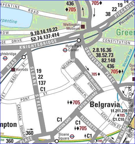 Transporte mapa de Londres