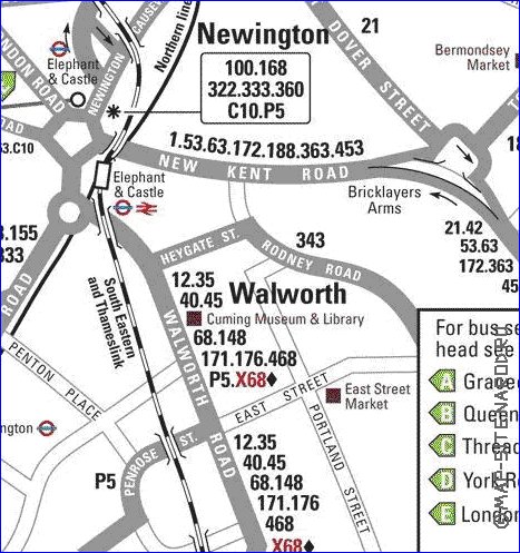 Transporte mapa de Londres