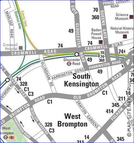 Transporte mapa de Londres