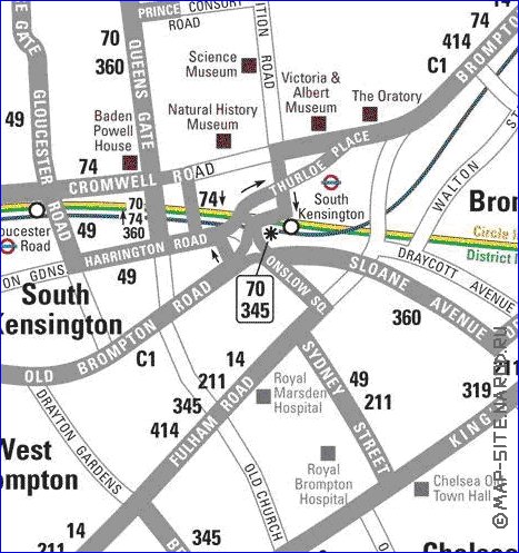 Transporte mapa de Londres