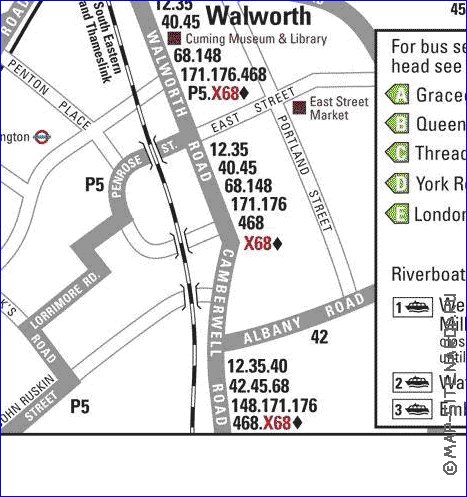 Transporte mapa de Londres