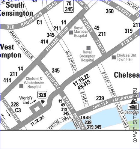 Transporte mapa de Londres