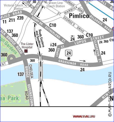 Transporte mapa de Londres