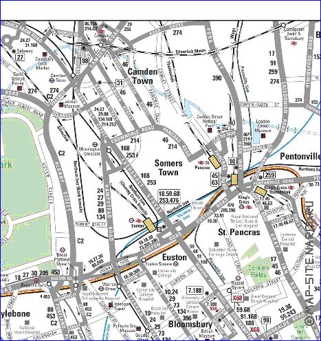 Transporte mapa de Londres