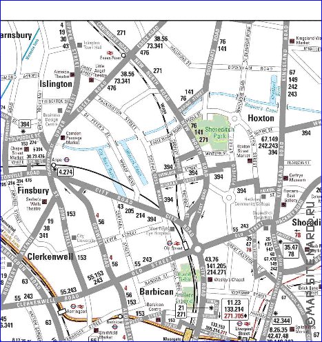 Transporte mapa de Londres