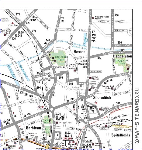 Transporte mapa de Londres