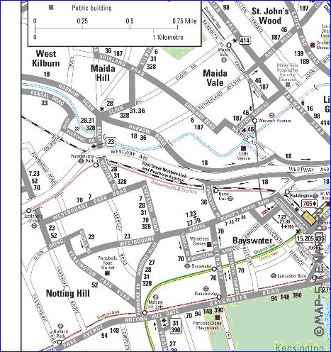 Transporte mapa de Londres