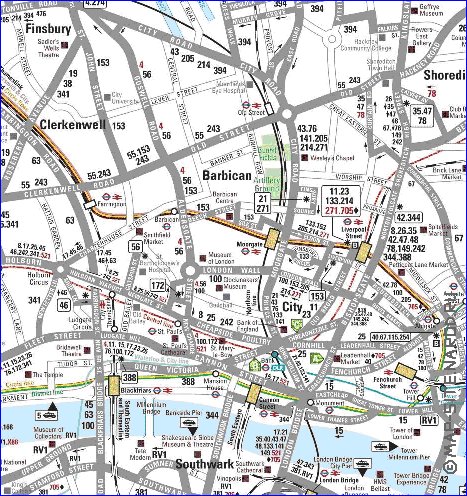 Transporte mapa de Londres