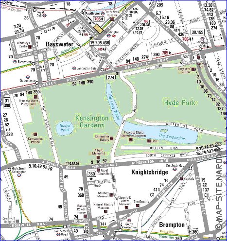 Transporte mapa de Londres