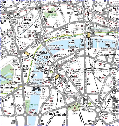 Transporte mapa de Londres