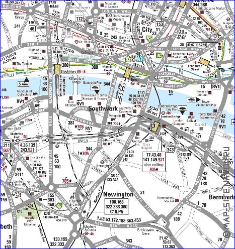 Transporte mapa de Londres