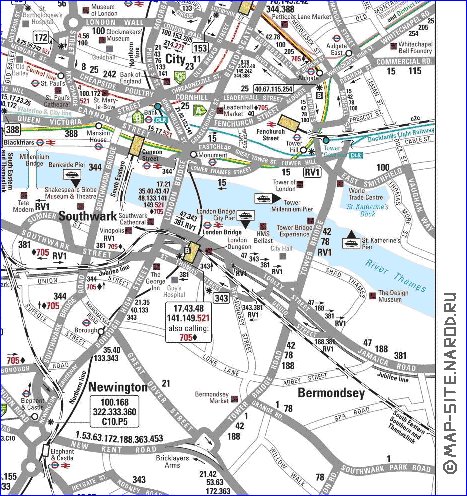 Transporte mapa de Londres