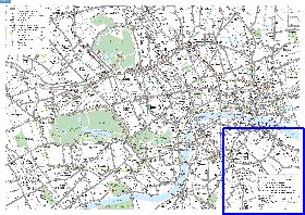 Transporte mapa de Londres