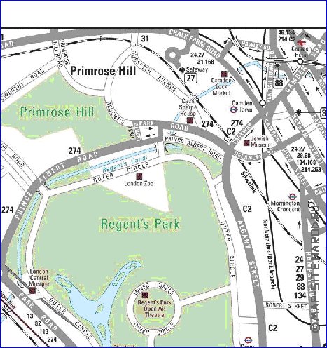 Transporte mapa de Londres