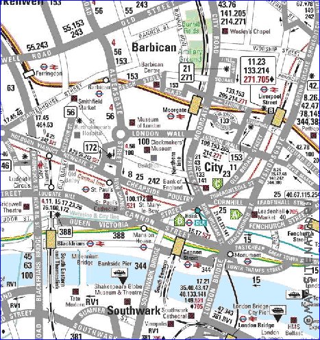 Transporte mapa de Londres