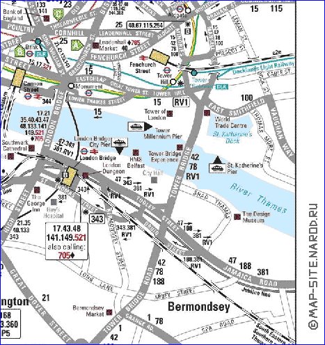 Transporte mapa de Londres