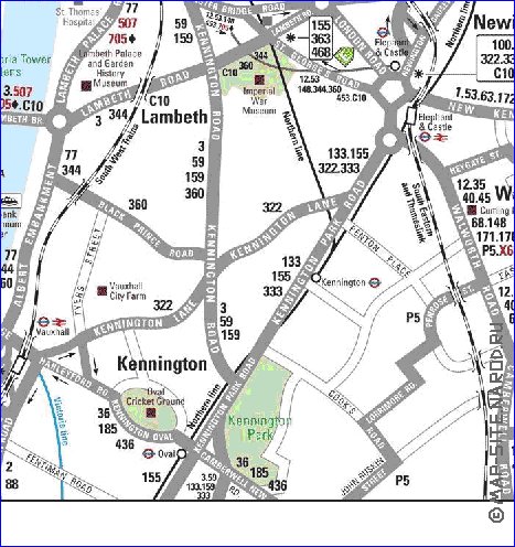 Transporte mapa de Londres