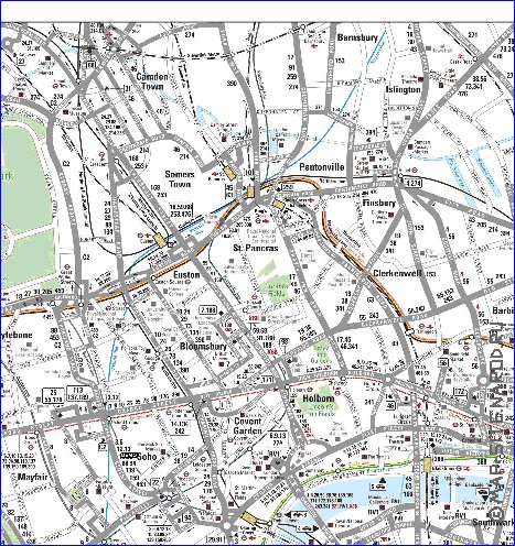 Transporte mapa de Londres