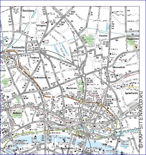 Transporte mapa de Londres