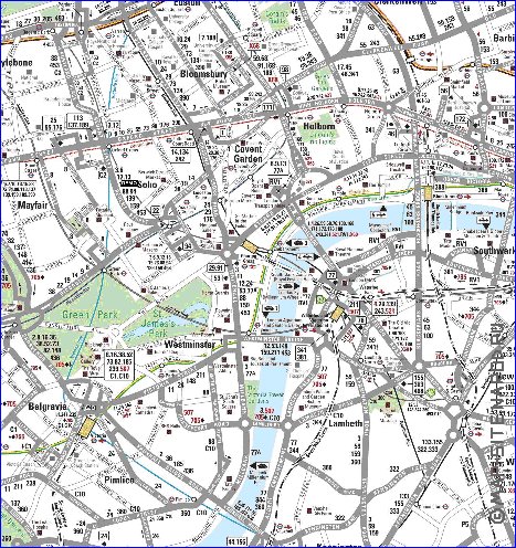 Transporte mapa de Londres