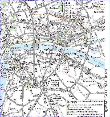 Transporte mapa de Londres