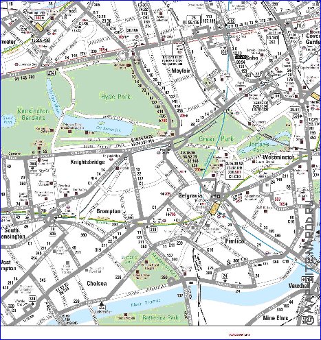 Transporte mapa de Londres