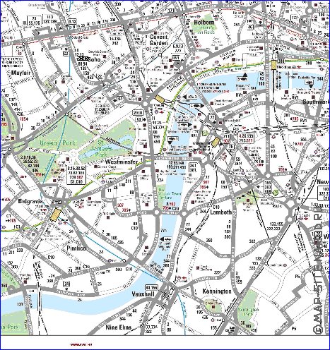 Transporte mapa de Londres