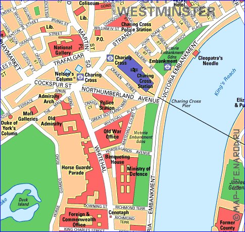 mapa de Londres