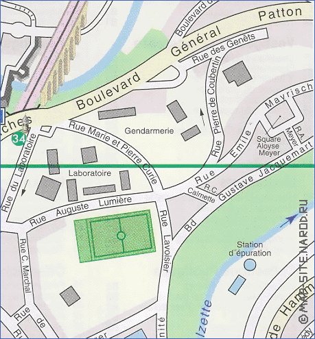 mapa de  cidade Luxemburgo