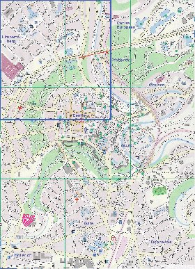 mapa de  cidade Luxemburgo