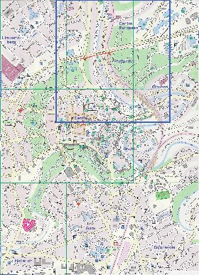 carte de  ville Luxembourg