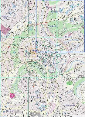 carte de  ville Luxembourg