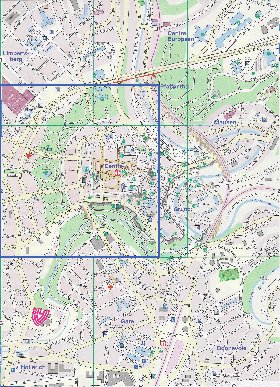 mapa de  cidade Luxemburgo